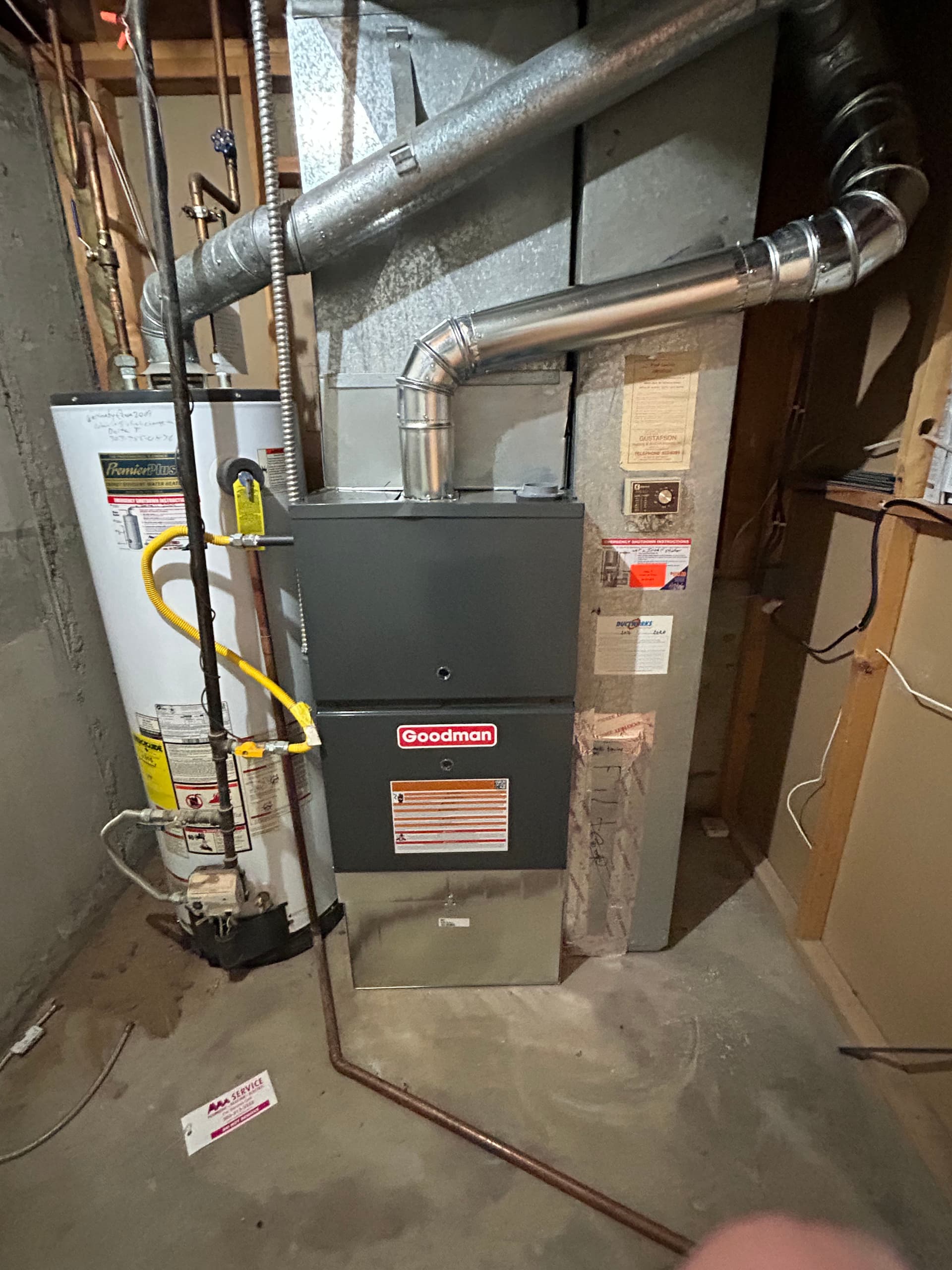 Efficient Heating with Our Latest Goodman Furnace Installation